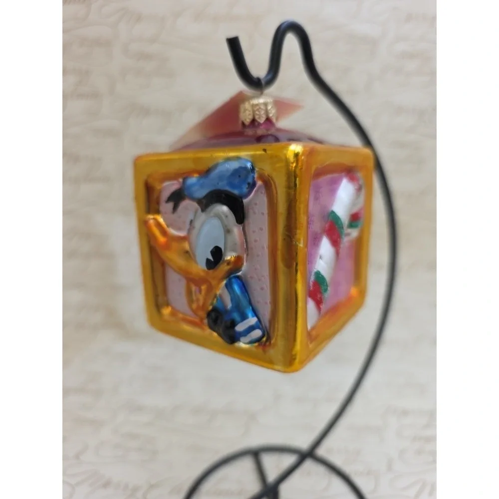 Christopher Radko Disney Donald Daisy Toy Block 98-DIS-11 Poland Ornament